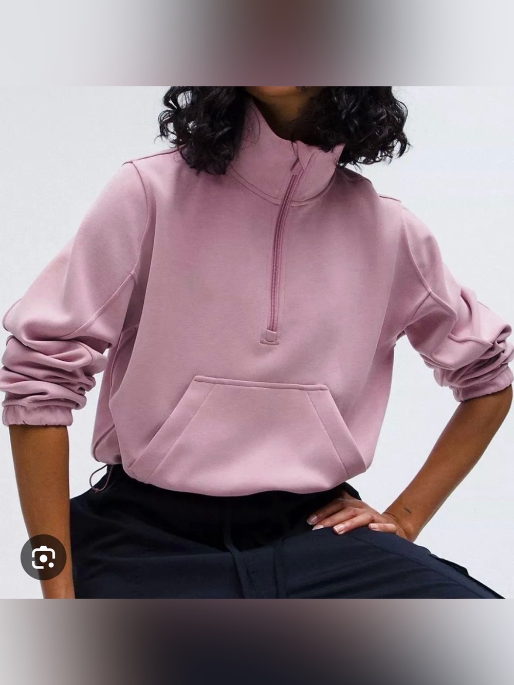 lululemon athletica brushed softstreme half zip